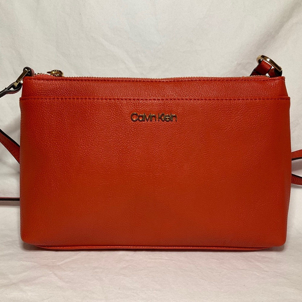 Orange Calvin Klein crossbody bag